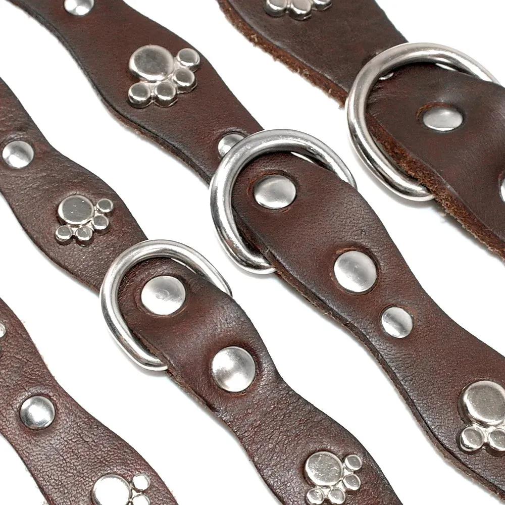 Premium Genuine Leather Dog Collar - Adjustable and Soft for Comfort