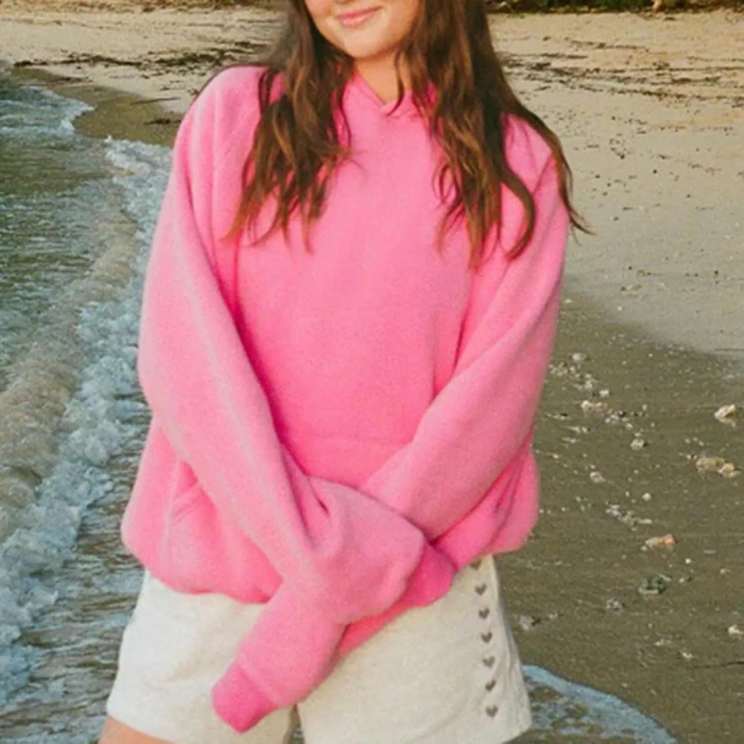 Preppy Embroidery Butterfly Letter Hoodies for Teen Girls Cute Y2k Oversized Graphic Pullover Sweatshirt Top