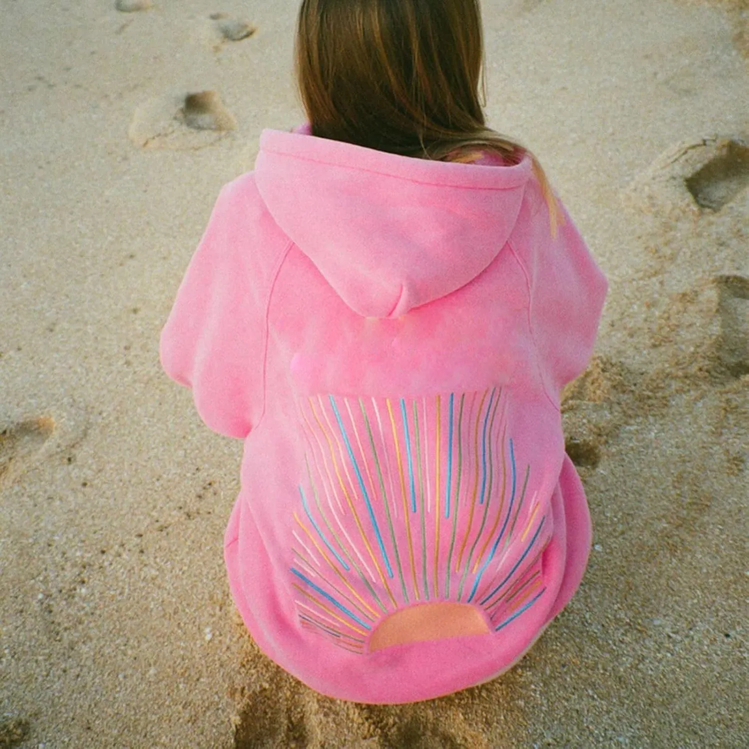 Preppy Embroidery Butterfly Letter Hoodies for Teen Girls Cute Y2k Oversized Graphic Pullover Sweatshirt Top