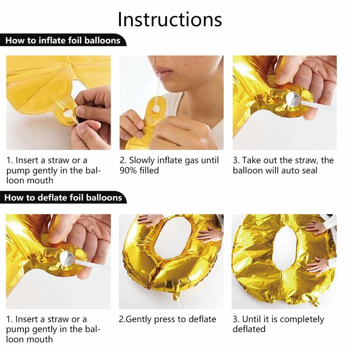 Rose Gold Happy New Year 2024 Foil Balloon DIY Decoration Kit with Big 2024 Digits (16 pcs)