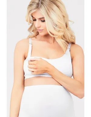 Seamless Nursing Bra (White)