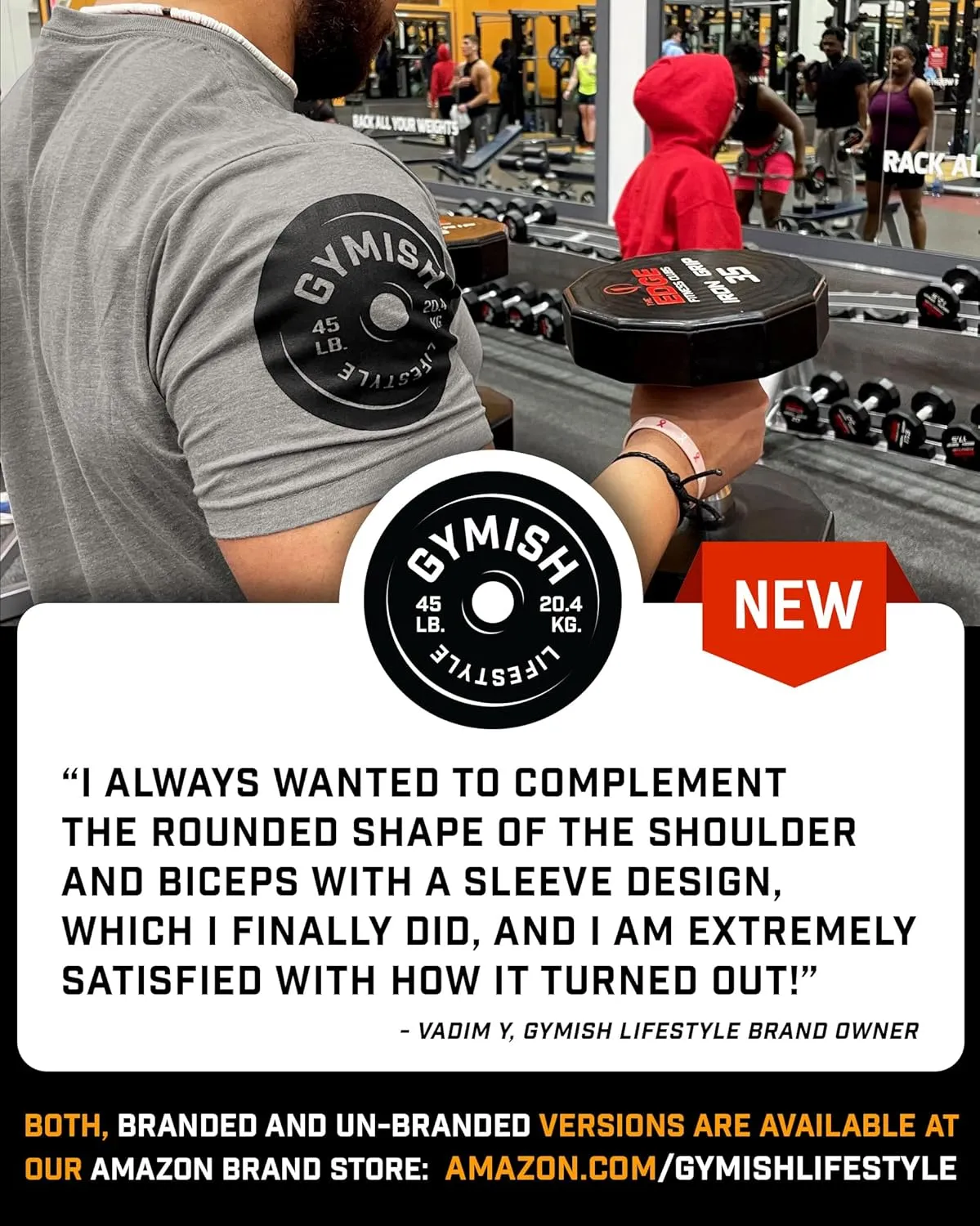 Shock The World Make It Happen Simple Weightlifting Workout Gym Tshirt