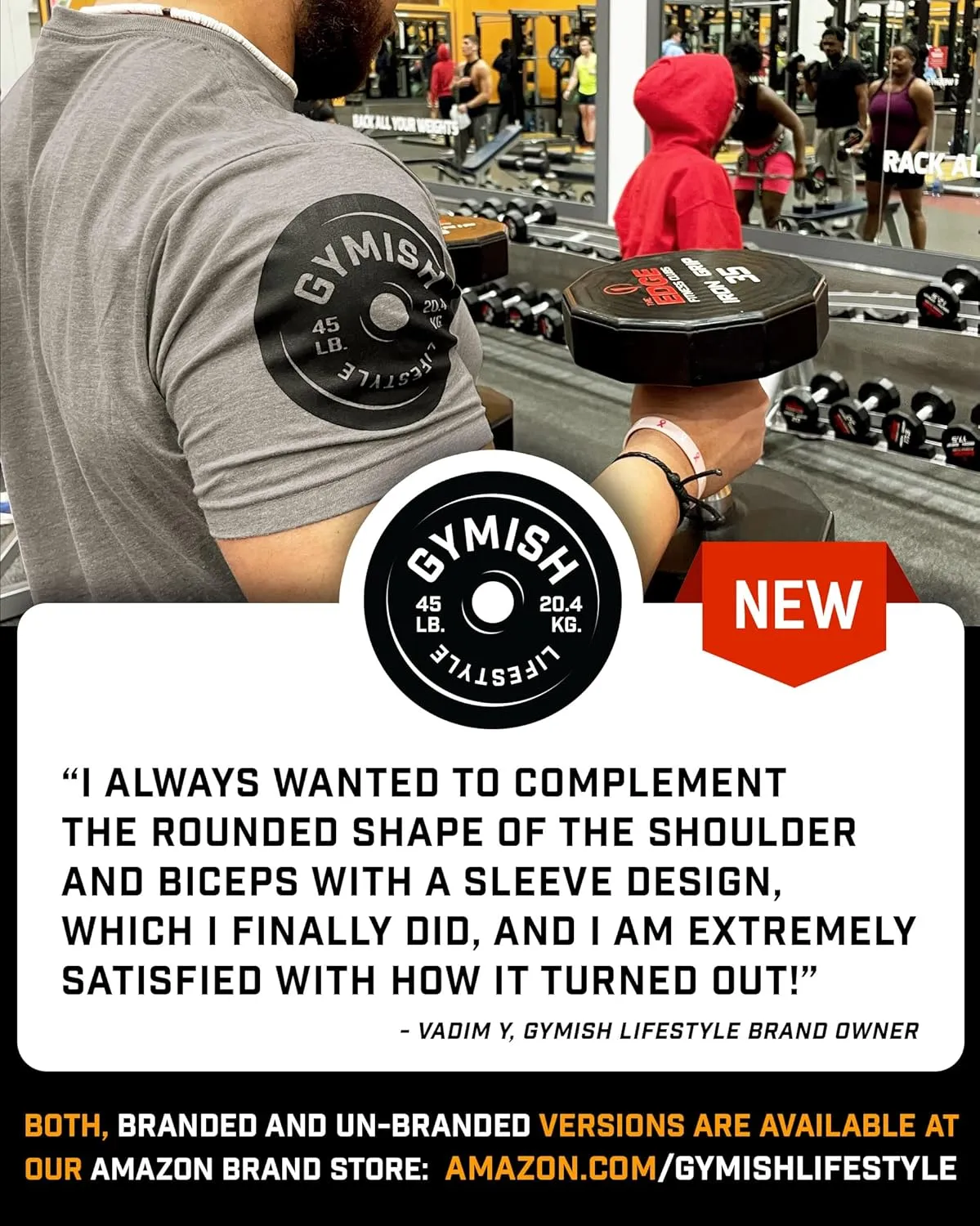 Shock The World Make It Happen Simple Weightlifting Workout Gym Tshirt