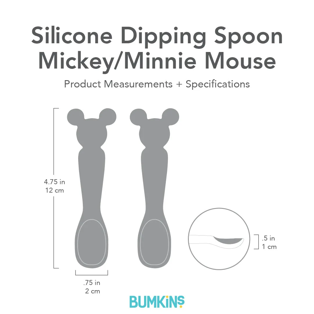 Silicone Dipping Spoons: Mickey Mouse (Classic Black)