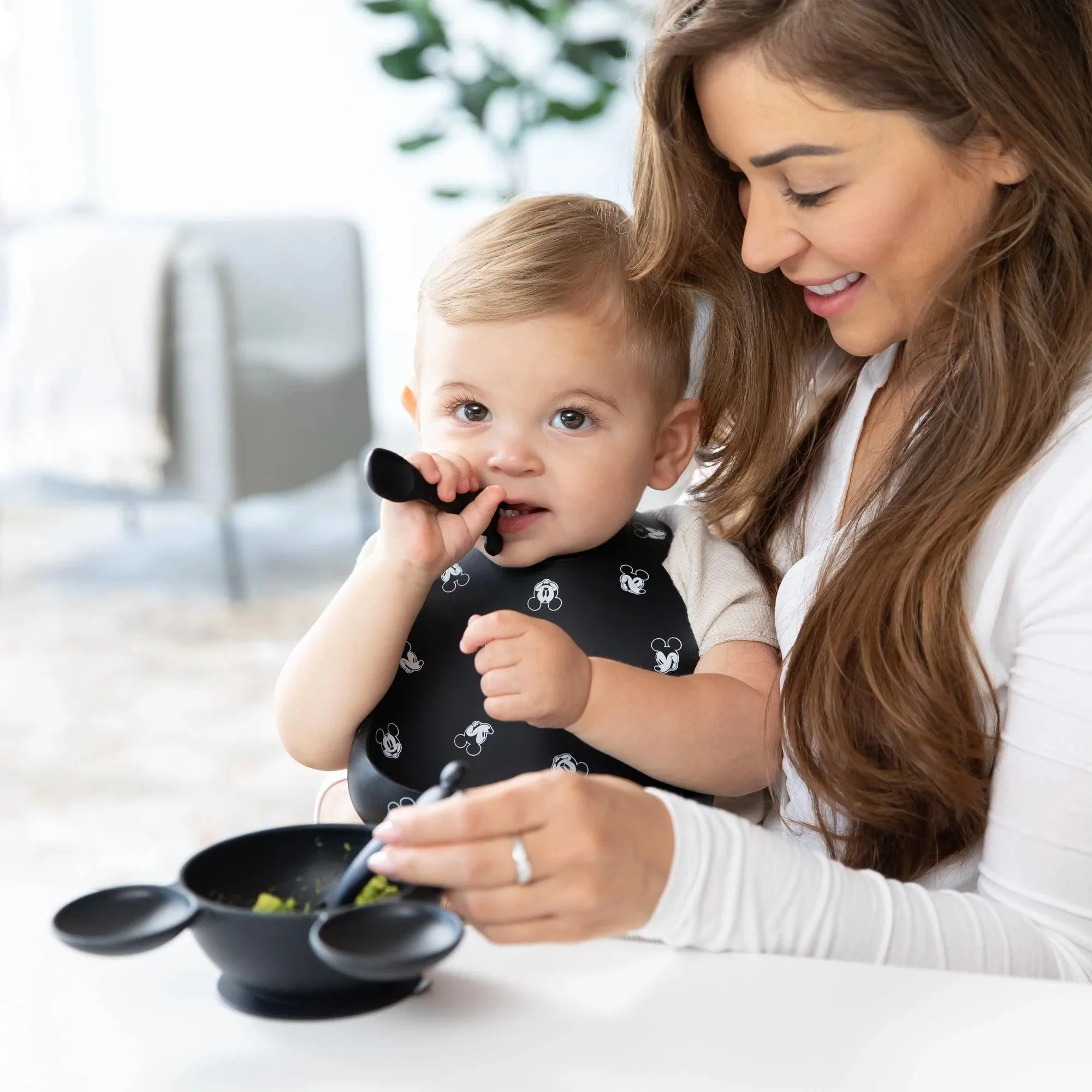 Silicone Dipping Spoons: Mickey Mouse (Classic Black)