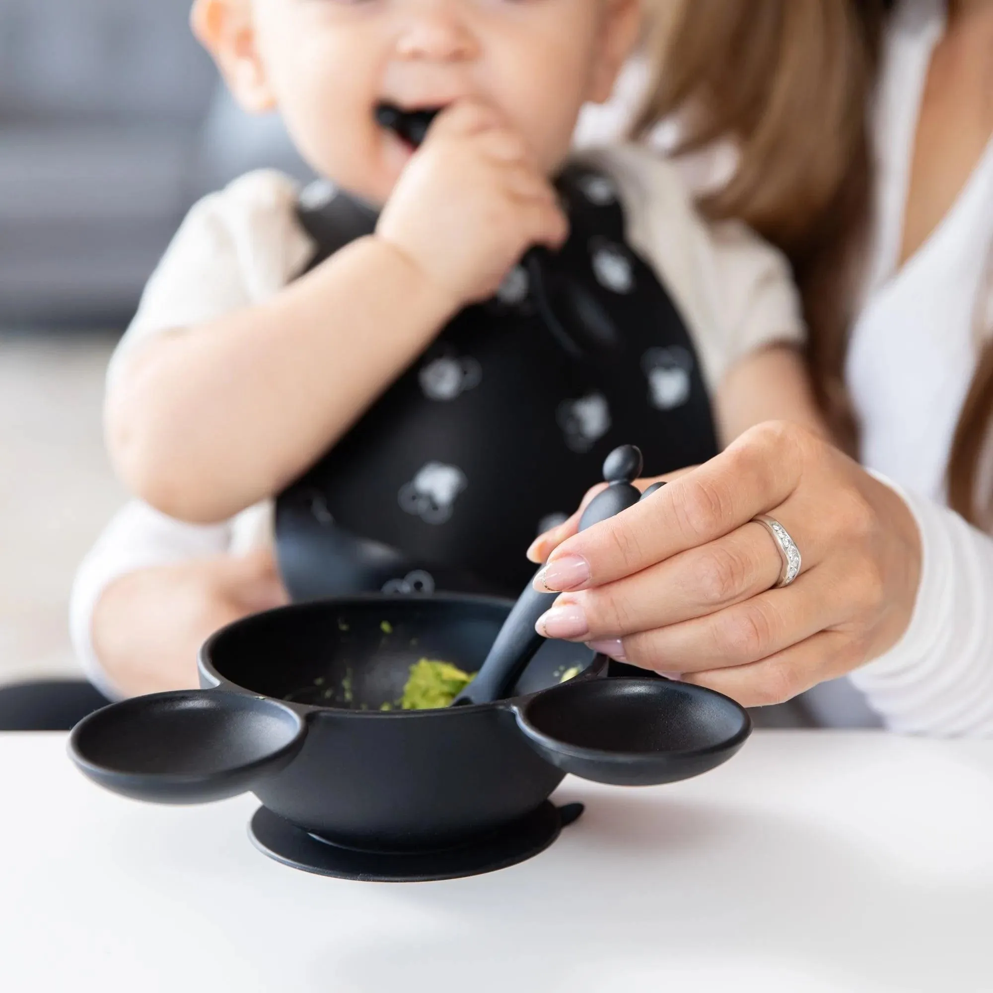 Silicone Dipping Spoons: Mickey Mouse (Classic Black)