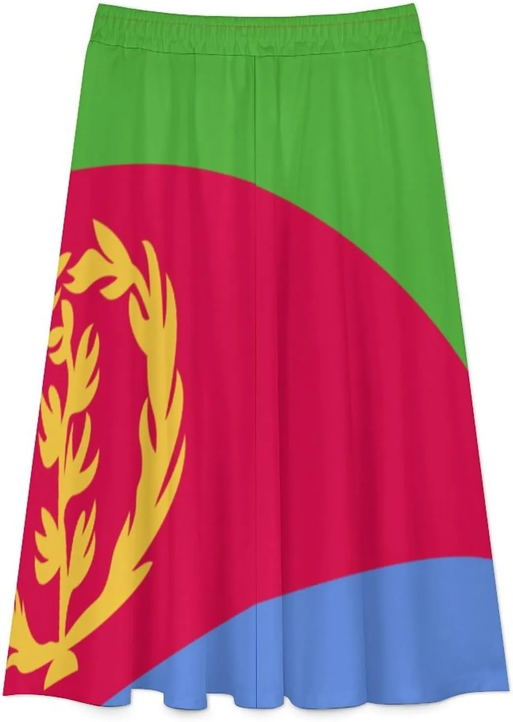 Skirts for Womens France National Flag Summer Comfy Dress Casual High Waist Holiday Long Skirts