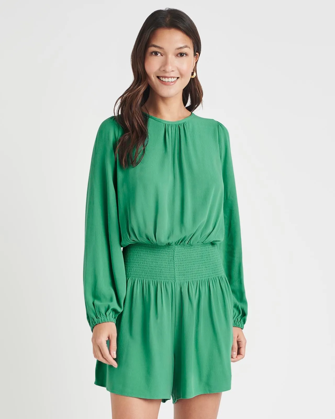 Splendid x Cella Jane Smock Waist Romper