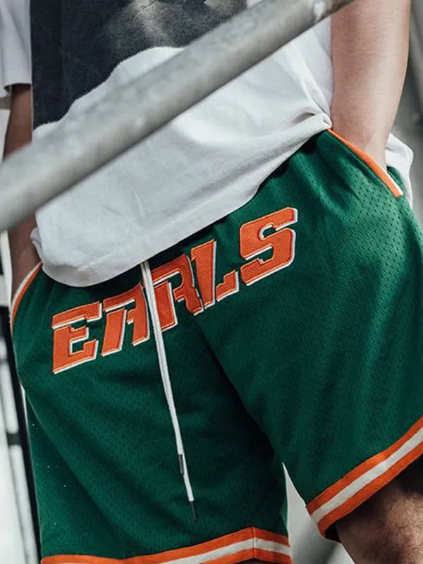 Sporty Loose Fit Above The Knee Beach Shorts