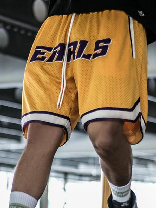 Sporty Loose Fit Above The Knee Beach Shorts