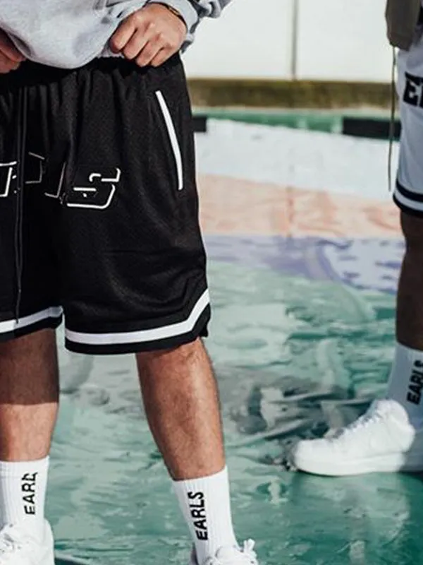 Sporty Loose Fit Above The Knee Beach Shorts