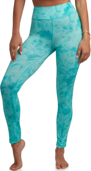 Spyder Women's Activewear Legging - Poly Span Knit UPF 50 High Waisted Tummy Control Printed Athletic Legging (Sizes: S-XL)