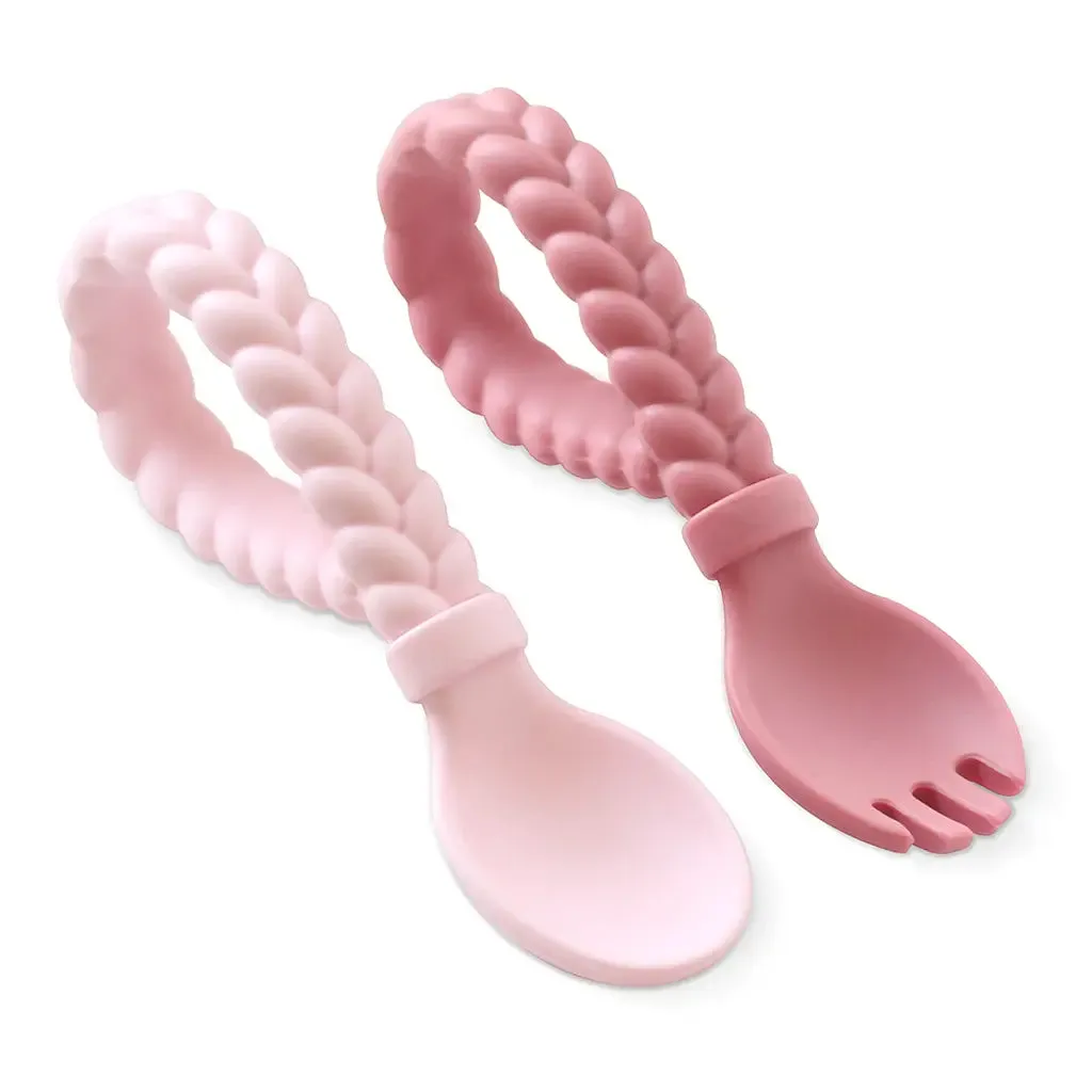 Sweetie Spoons™ Spoon   Fork Set - Pink