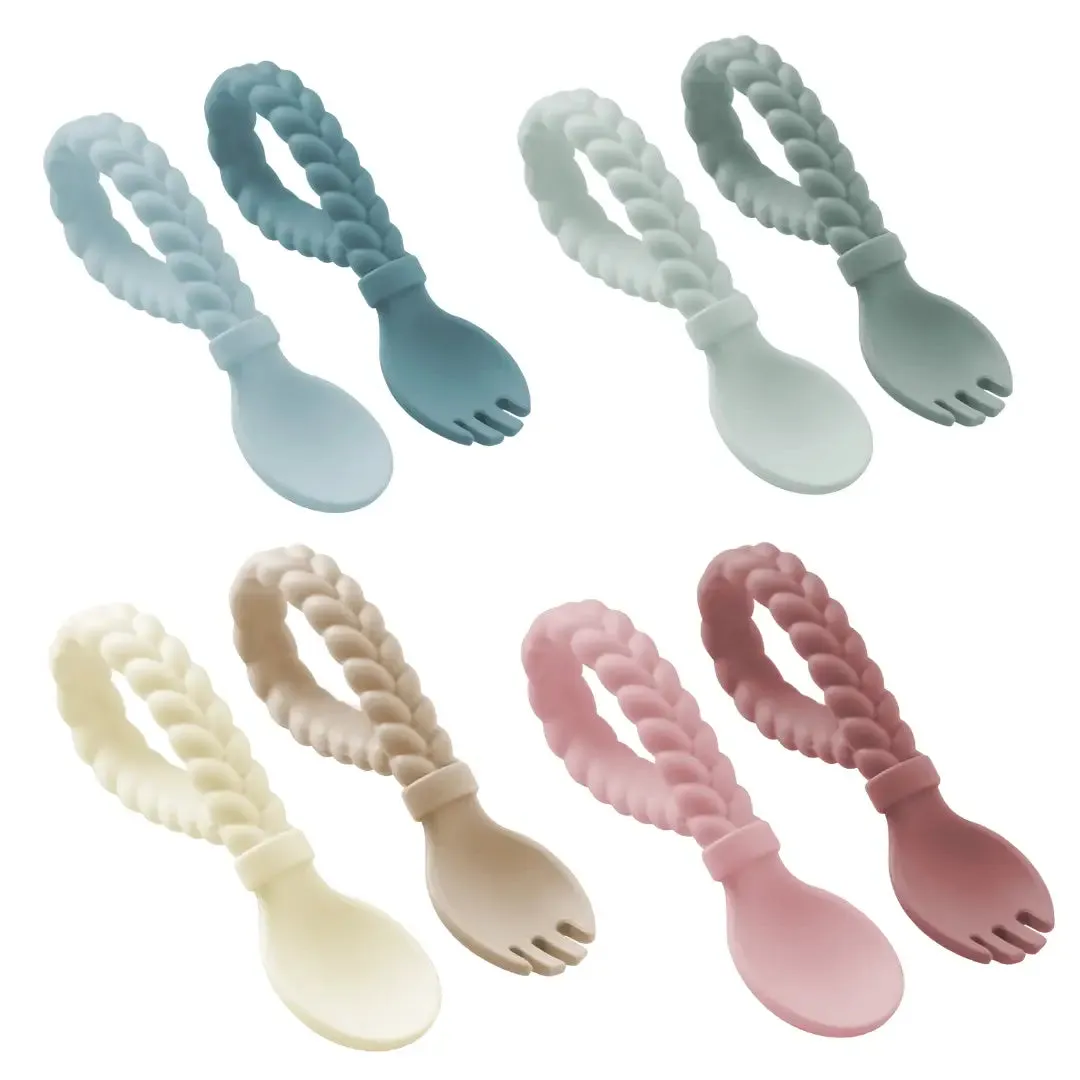 Sweetie Spoons™ Spoon   Fork Set - Pink