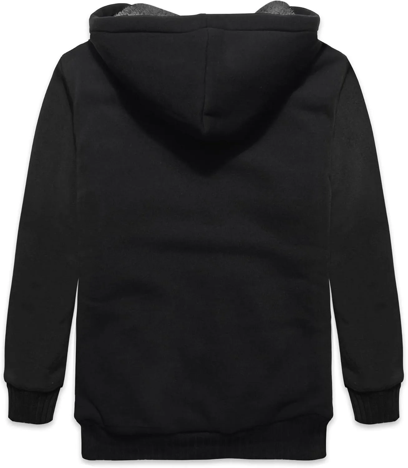 SWISSWELL Kids Fleece Hoodie Full Zip Hooded Sweatshirt Long Sleeve Cozy Jacket for Boys and Girls 6-15 Years Old
