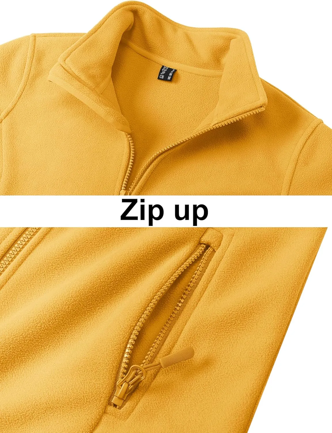 TACVASEN Women's Soft Fleece Jacket Lightweight Full Zip Sweatshirts Coat Casual Winter Warm Sweaters with Pockets
