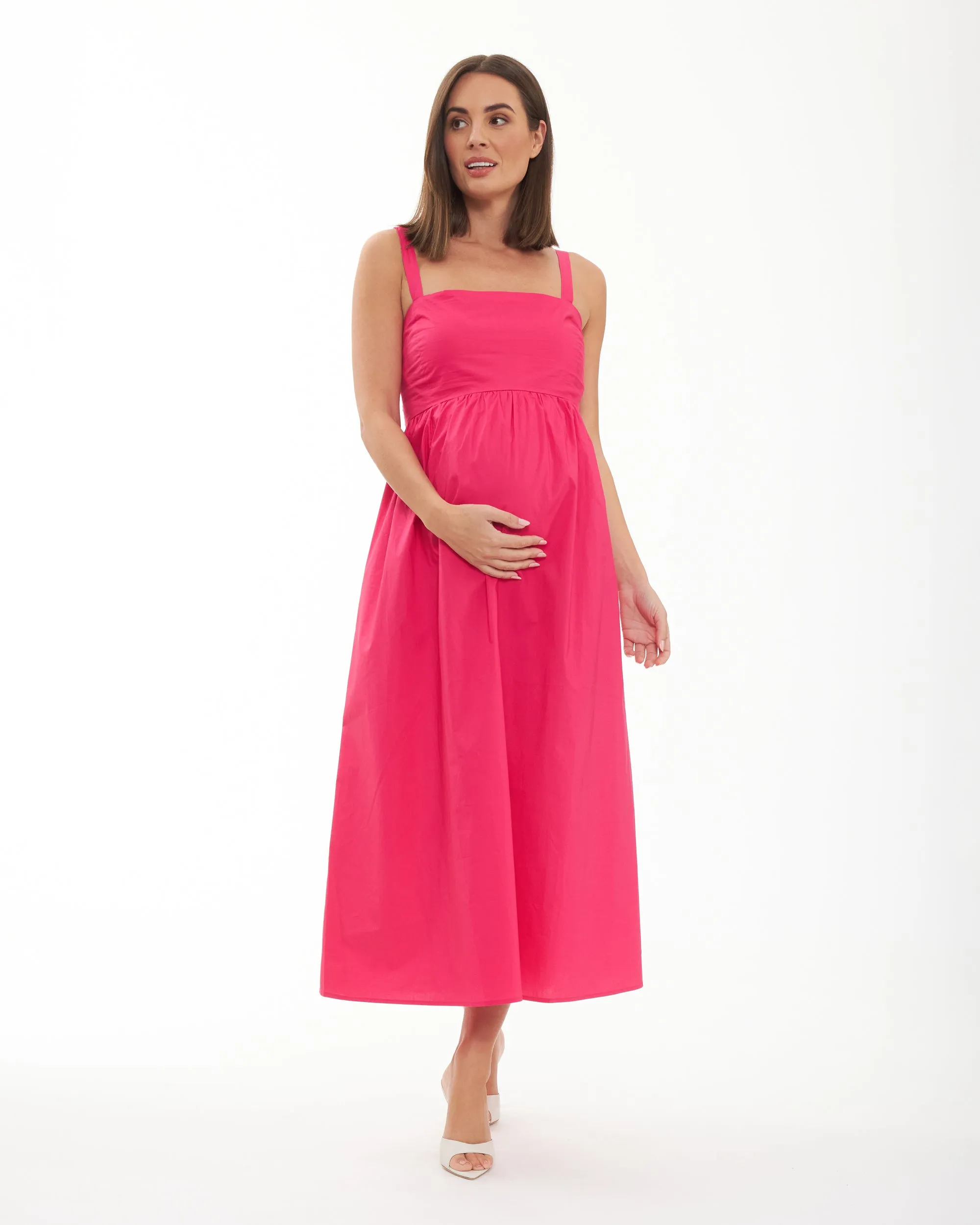 Tamara Tie Back Dress - Hot Pink