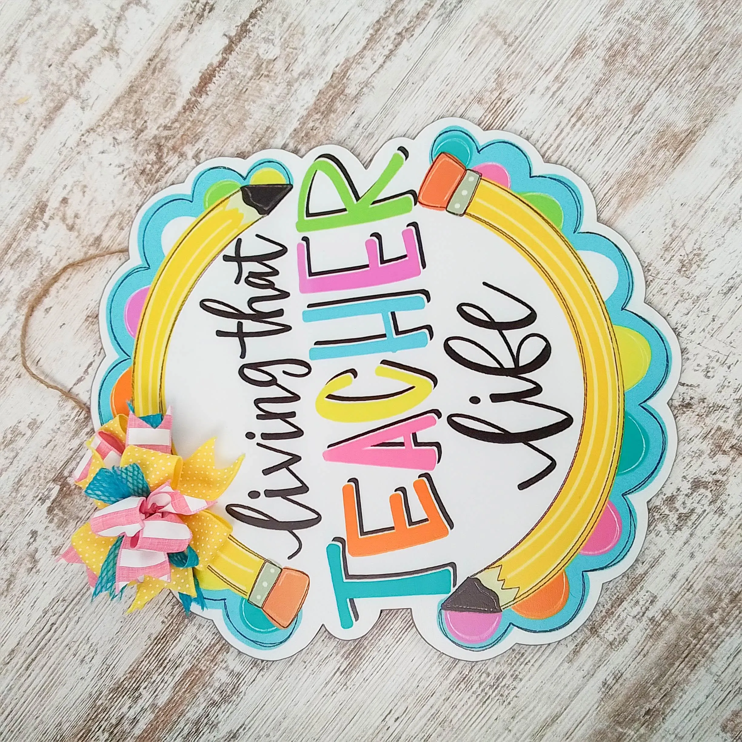 Teacher Door Hanger, Pencil Decorations