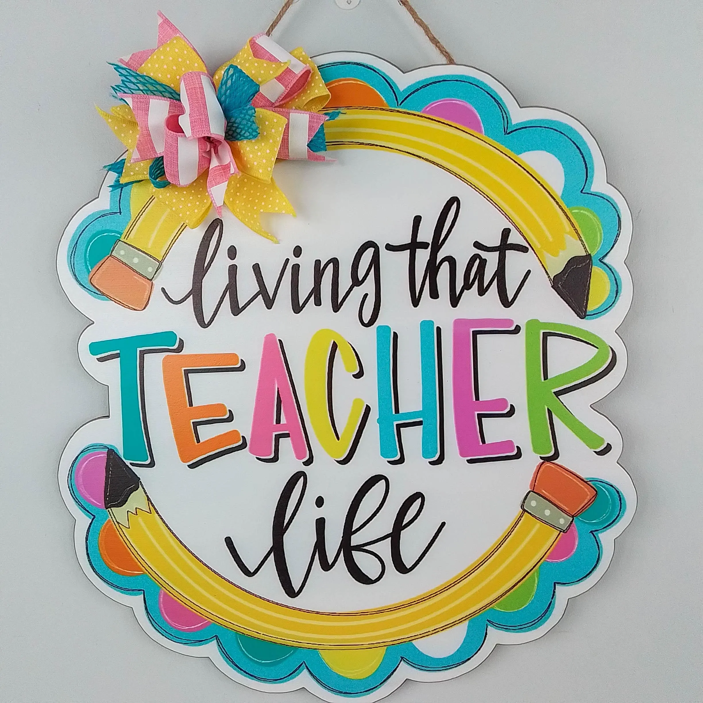 Teacher Door Hanger, Pencil Decorations