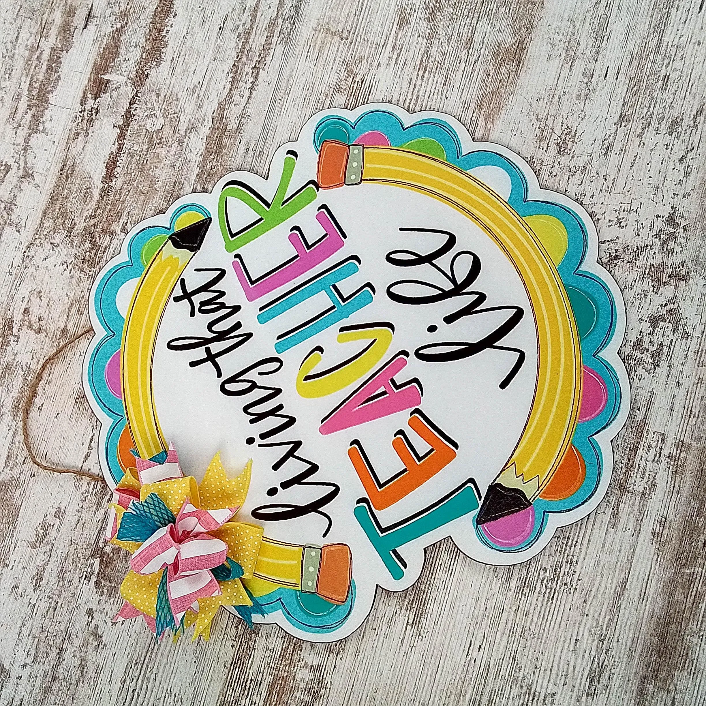 Teacher Door Hanger, Pencil Decorations