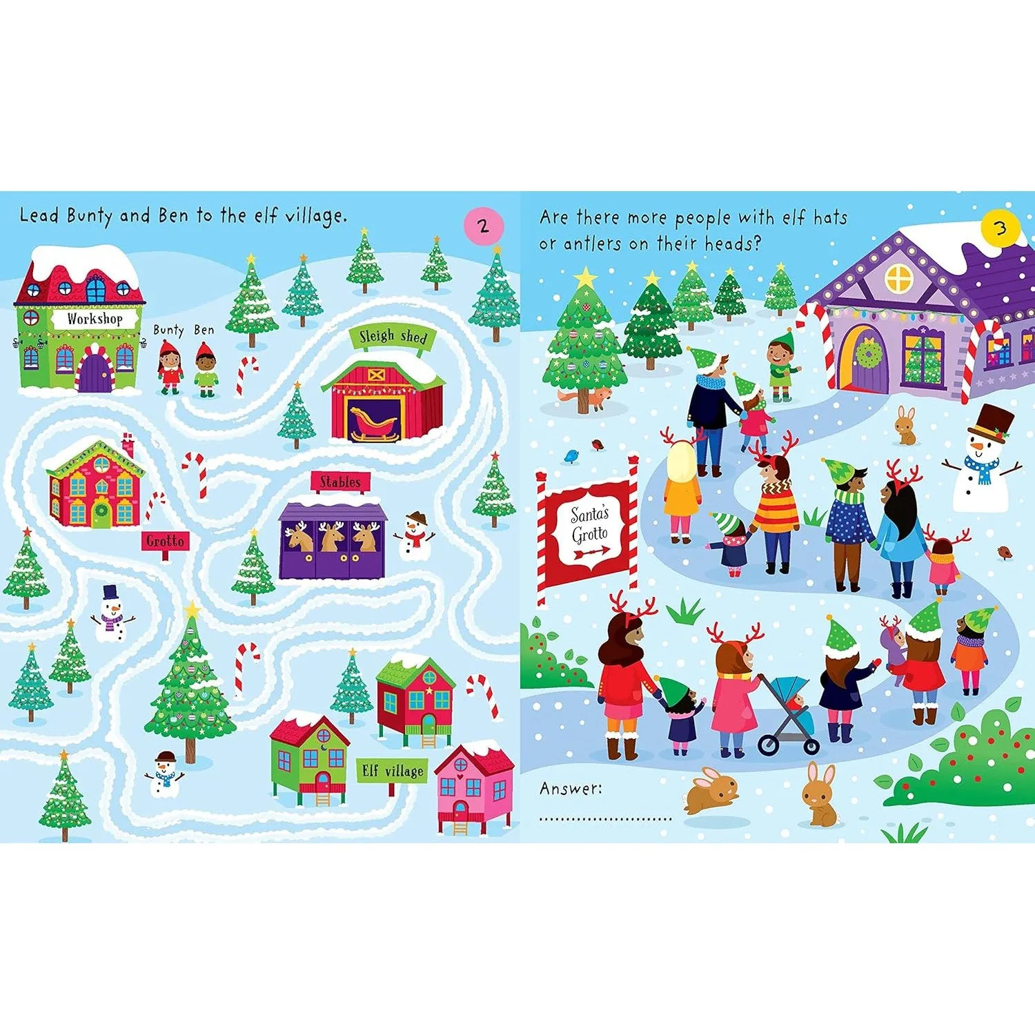 Usborne little children's Christmas pad