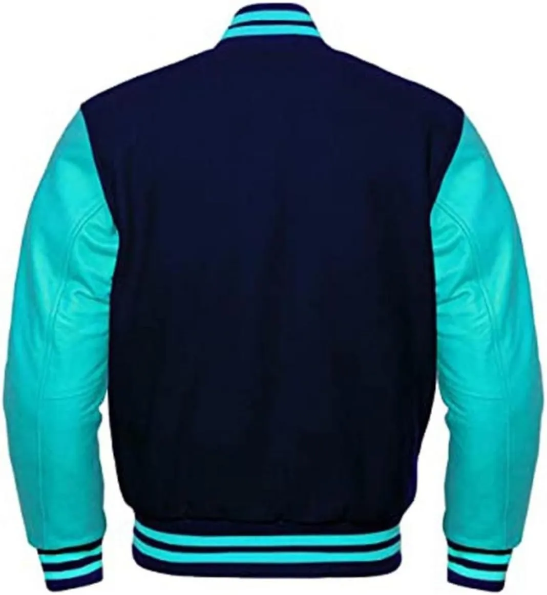 Varsity Jacket Baseball Letterman Jacket, Wool Body with Leather Sleeves Varsity Jacket For UNISEX