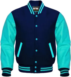 Varsity Jacket Baseball Letterman Jacket, Wool Body with Leather Sleeves Varsity Jacket For UNISEX
