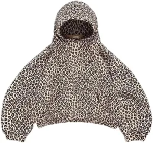 Vhitler Oversized Leopard Print Hoodie Cheetah Print Streetwear 2000s Pullover Sweatshirt Hooded Y2k Graphic Hoodies