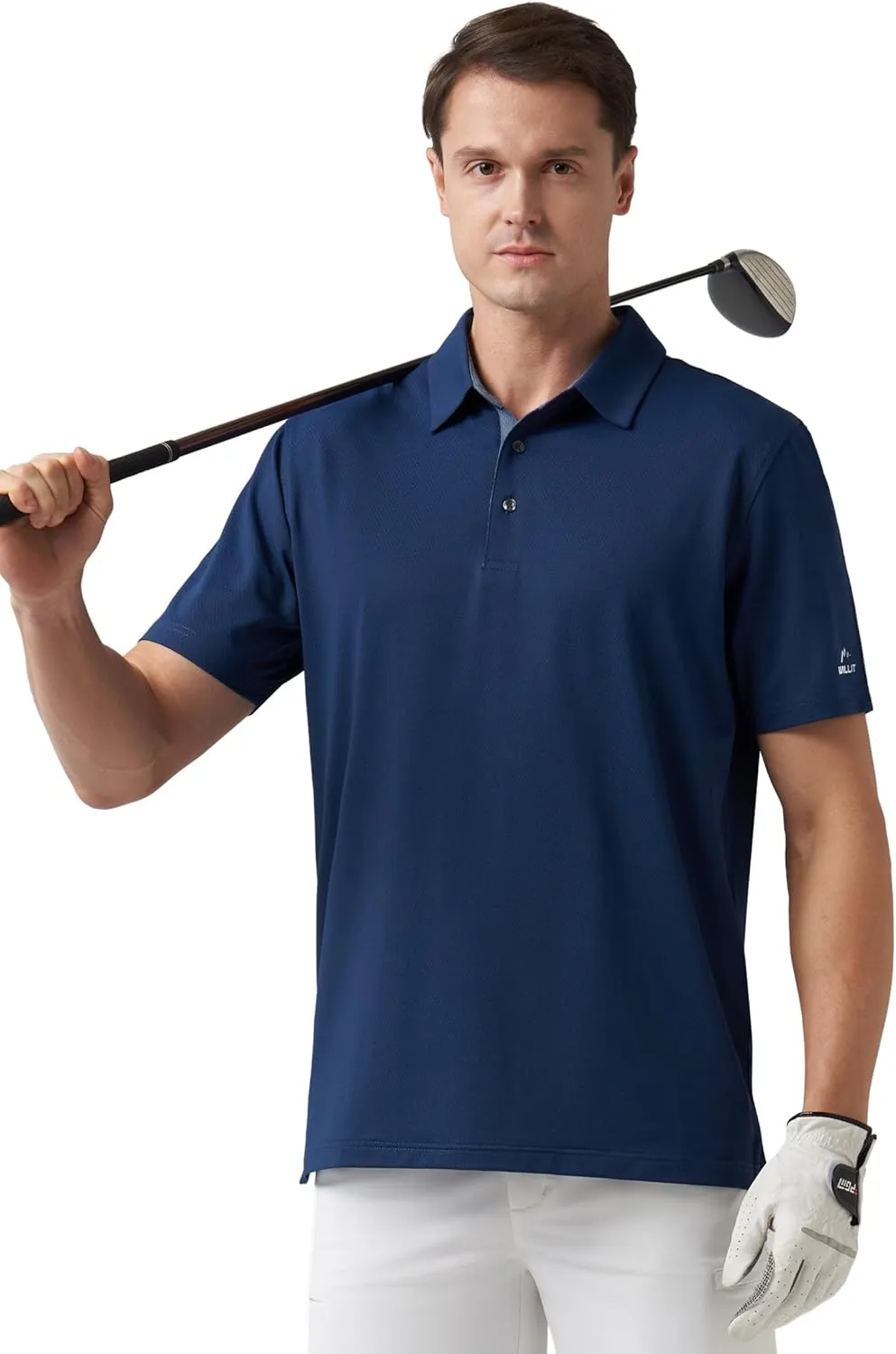 Willit Men's Golf Polo Shirts Short Sleeve Quick Dry Moisture Wicking Performance Classic Collared Casual