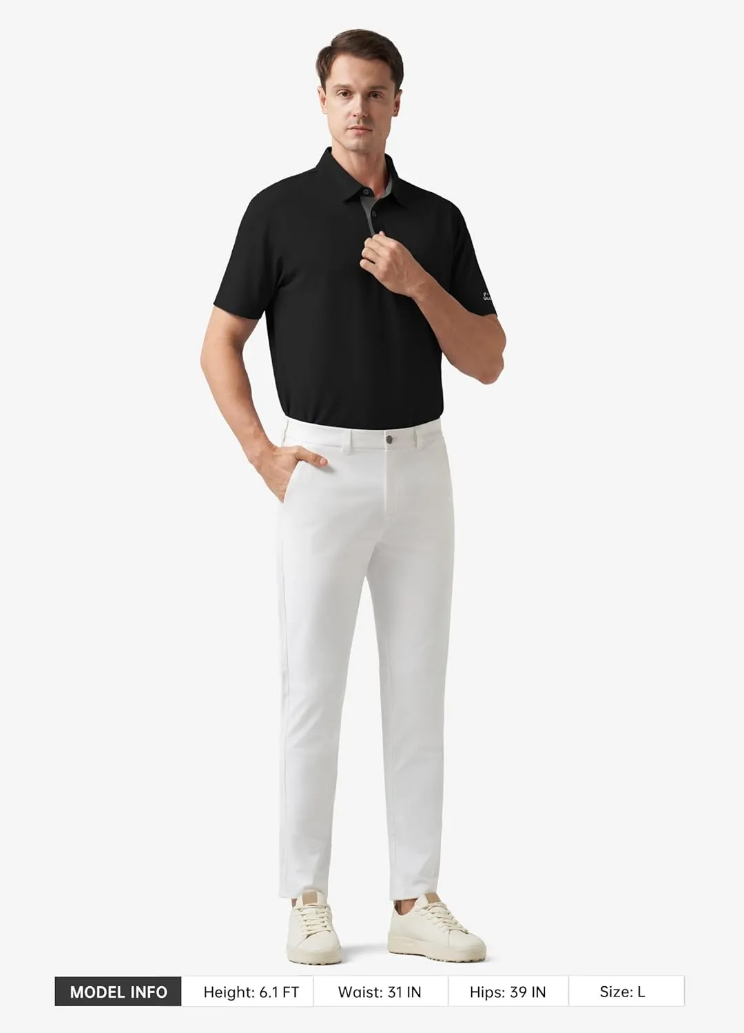 Willit Men's Golf Polo Shirts Short Sleeve Quick Dry Moisture Wicking Performance Classic Collared Casual