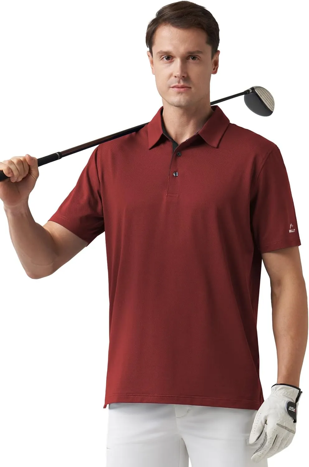 Willit Men's Golf Polo Shirts Short Sleeve Quick Dry Moisture Wicking Performance Classic Collared Casual
