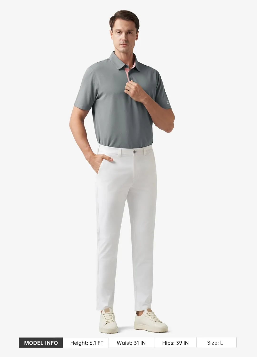 Willit Men's Golf Polo Shirts Short Sleeve Quick Dry Moisture Wicking Performance Classic Collared Casual