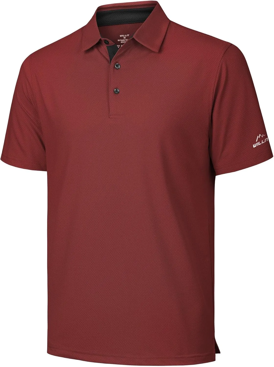 Willit Men's Golf Polo Shirts Short Sleeve Quick Dry Moisture Wicking Performance Classic Collared Casual