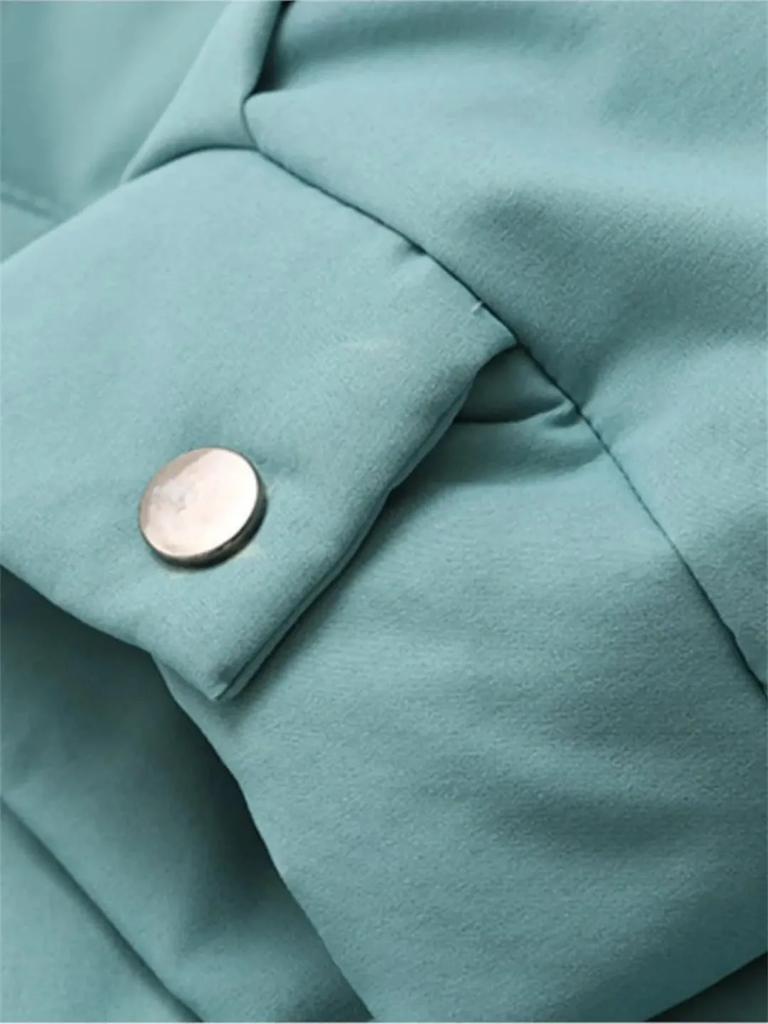 Women Parkas Winter Outerwear Stand Collar A-Line Eiderdown Cotton Padded Coat