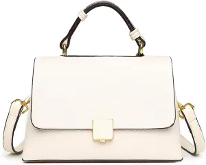 Women's Luxury Top Handle Satchel Bag Genuine Leather Classic Shoulder Bag Flap Crossbody Outdoor Work Handbag Pursebag2183OWOISS
