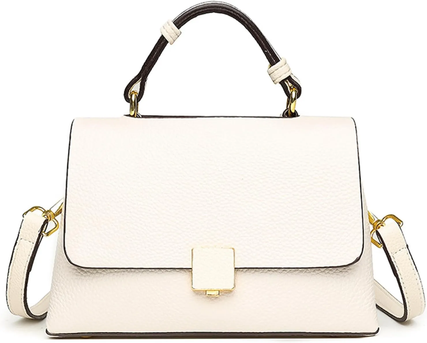 Women's Luxury Top Handle Satchel Bag Genuine Leather Classic Shoulder Bag Flap Crossbody Outdoor Work Handbag Pursebag2183OWOISS