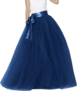 Womens Tulle Skirt A Line Tulle Dress Tutu Skirts Knee Length Adult Layered Short Prom Party Midi Skirt