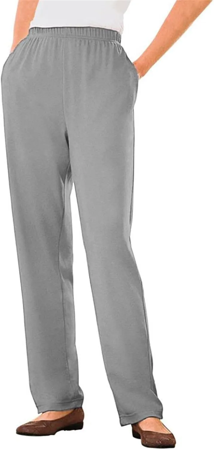 Womens Work Casual Trousers 2025 Trendy Solid Color Straight Leg Pants Going Out Beach Playing Cozy Lounge Sweatpants