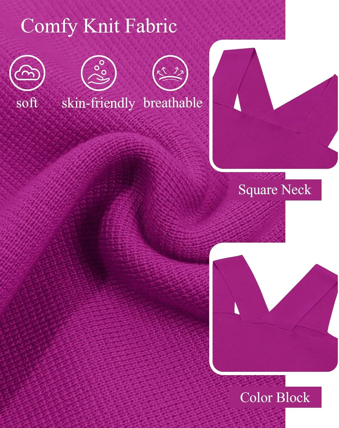 Zwurew Women's Knit Square Neck Tank Tops 2025 Summer Casual Sleeveless Sweater Fitted Shirts Tanks