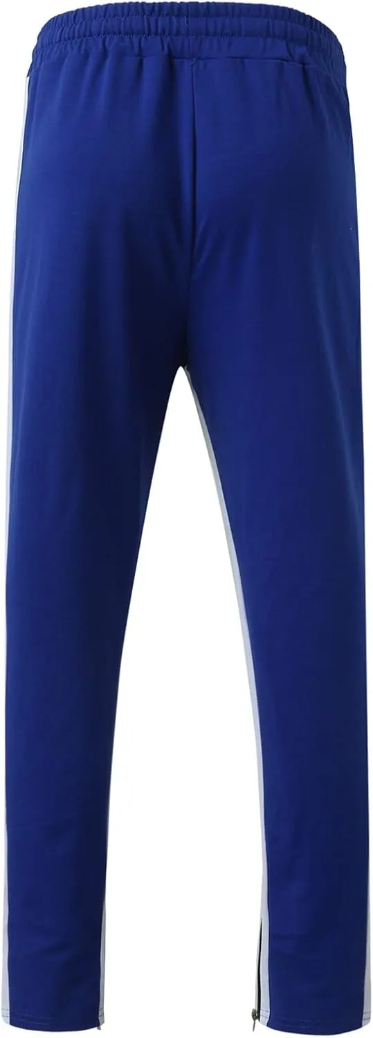 ZYXTIM Big and Tall Men Cargo Jogger Sweat Pants Slim-Fit Basic Active Casual Tapered Sweatpants with Pockets
